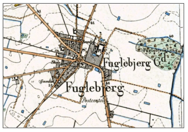 Alte detaillierte Karte von Fuggleberg, Deutschland mit Textanmerkungen.