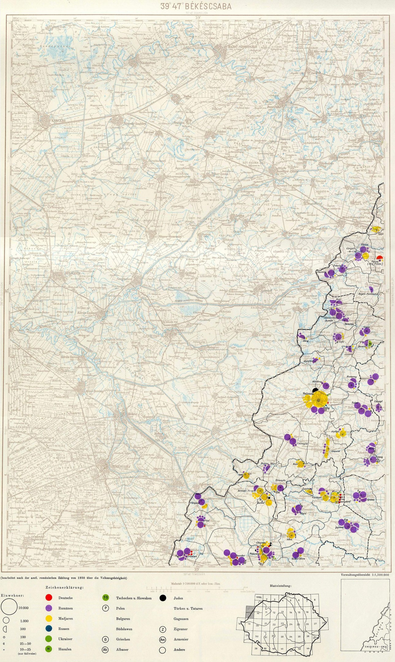 Ein Plakat von Deutschland mit farbigen Punkten, die die Bev├Âlkerungsverteilung darstellen, und Text unten, der die Stadtbev├Âlkerungszahlen zeigt.