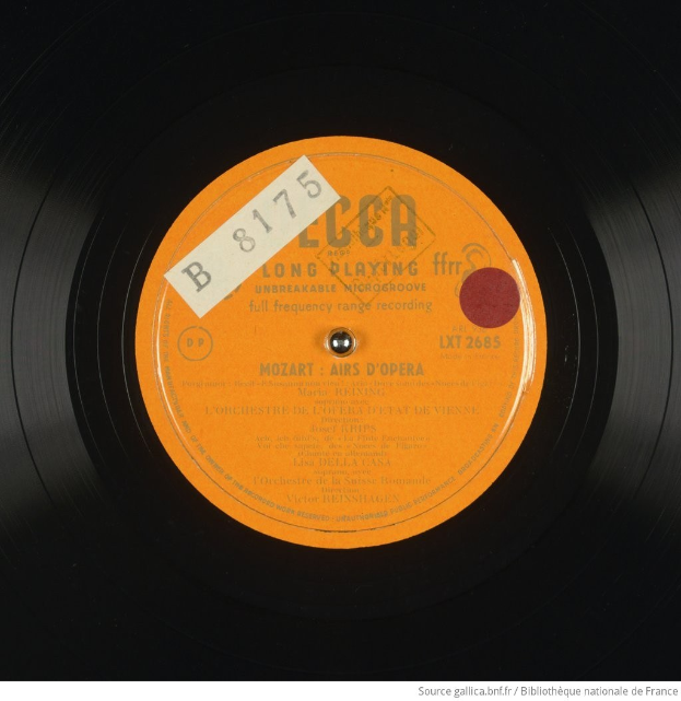 Ein Mann in einem weißen Smoking, mit Brille und Uhr, hält einen Taktstock und scheint ein Orchester zu dirigieren.